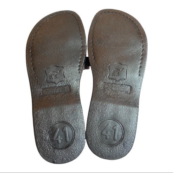 Sandalim Leather Flip Flops Size 9.5 EUR 41 - Picture 2 of 9